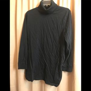 Woman Within 2X black long sleeve cowl neck classic “turtleneck”